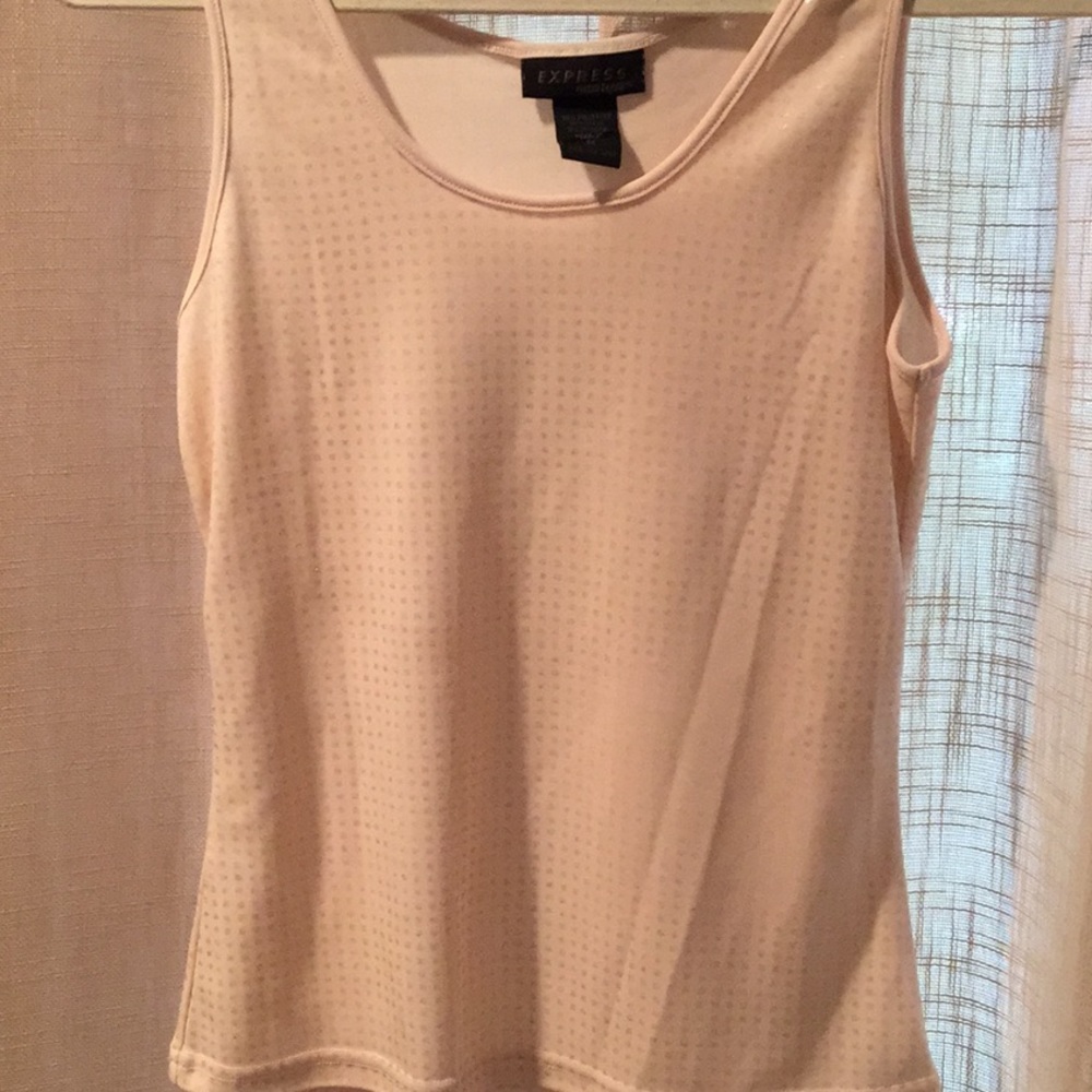 Cream dress tank
